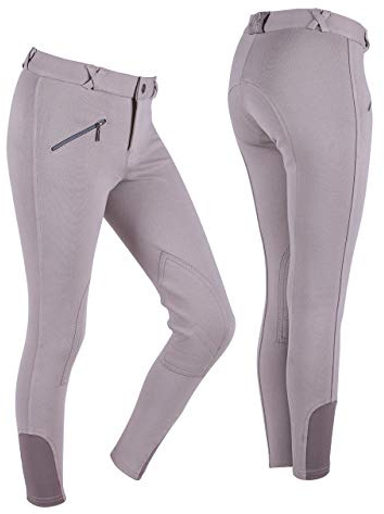Equipride Children Riding Jodhpurs/Breeches 6 Two Tone Colour Combination Beige, 152 (12-13 Years)