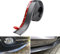 BoYeeBo Protezione universale per paraurti anteriore auto autoadesiva, divisore auto, spoiler per carrozzeria, in gomma per paraurti, 2,5 m (fibra di carbonio-nero)