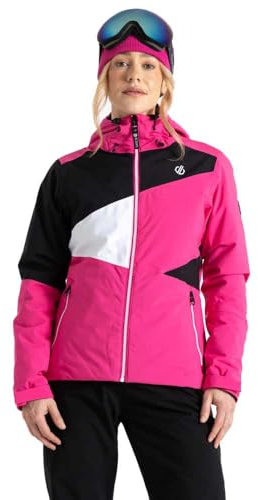 Dare 2b Damen Ice Jacke, Reines Rosa/Schwarz, 38