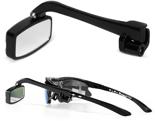 Mini-Helm-Rückspiegel, 360 Grad verstellbarer Fahrrad-Rückspiegel ABS-Mehrwinkel-Sichtbrille Universal-Rückspiegel für Fahrräder