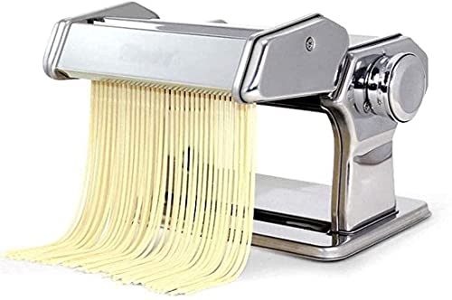 CCKUHN Nudelmaschine, Edelstahl, manuelle Nudelschneidemaschine mit 6 einstellbaren Dickeneinstellungen, perfekt für hausgemachte Spaghetti, Fettuccine, Lasagne oder Knödelhäute (normaler