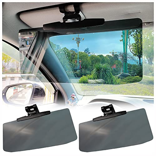 Estensore per Aletta Parasole Bloccare la Luce Solare Diretta,Anti-Glare Parasole Auto Interno Extende for Safe Driving,Universal 32 * 19cm Parasole per Parabrezza for Car,Truck,SUV (2 Pezzo)