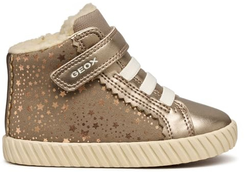 Geox B Mirroless Girl, Scarpe da Ginnastica Bimba 0-24, Beige Scuro, 20 EU