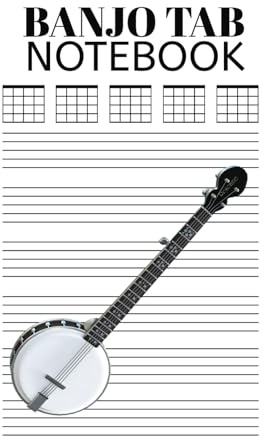 BANJO TAB NOTEBOOK: For lessons and writing music.