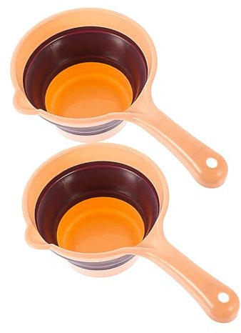 KICHOUSE 2piezas Cucharón De Agua De Plástico Para Cocina Set De Utensilio Práctico y Para El y Jardín Color Rosa