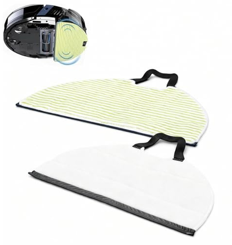Ersatz-Mopp-Pads, kompatibel mit Shark RV2410WD/RV2610WD/RV2610WA, Fenstersauger-Reinigungspad, weiche Wischpads, Zubehör für Zuhause, Wohnzimmer (gelb, 2 Stück)