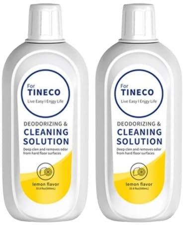 JKDND 2 Pz Limone Detergente for Pavimenti 500ml Compatibile con Tineco Floor One S3/S5/iFloor/Breeze/S5 Combo/S7 PRO Vacuum Robot Parts
