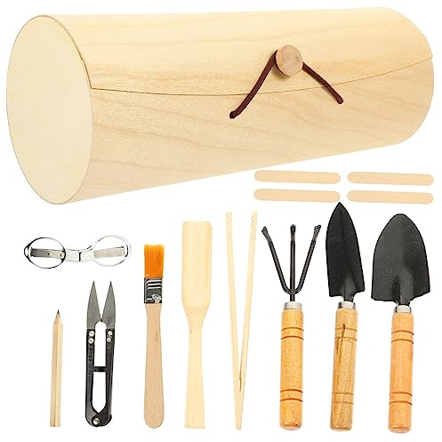 Milisten 2 Ensembles Outils de Jardinage Portable Kit Outils à Main pour Plantes Intérieur Fleurs Pot et Bonsai pour Transplantation et Entretien des Plantes