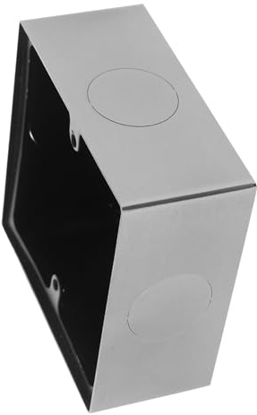 Alipis Stainless Steel 86 Type Wall Mounted Socket Box with Waterproof Feature, Sturdy Junction Box Metal Panel Cover for Switches and Electric Outlets, for Bathroom and Other Spaces