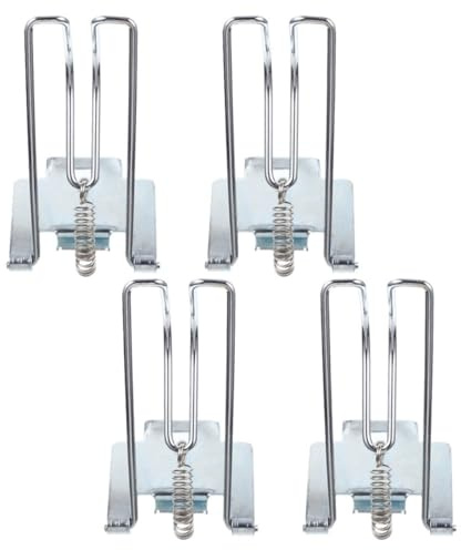 PAMINGONO 4 pièces Clips Métal pour Tiroir Caisse Enregistreuse Lot de Organiseur Billets Sécurisé Accessoires Robustes pour Insert Caisse Usage Magasin et Restaurant