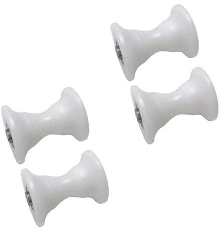 Hoppipola Polea de rueda de rodamiento para máquina de remo de 63 mm con agujero de montaje de 8 mm, equipo de fitness de plástico para repuesto de tubo elíptico de 50 x 25 mm