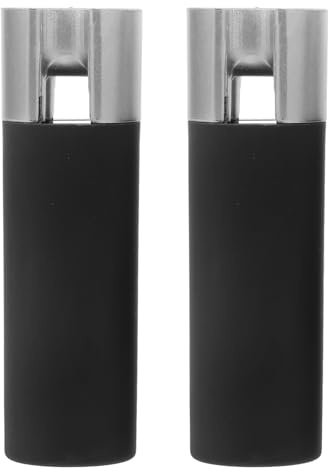 Lurrose 2 Unidades Peso para Cordón de Persianas Enrollables Negras, Colgante para Cortinas Cuentas Esmeriladas, Accesorio Antideslizante para Persianas Opacas y Protección contra Viento