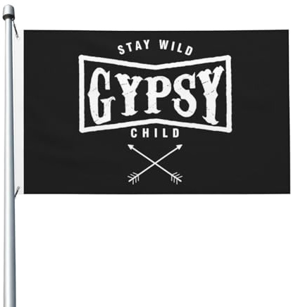 Sigue Siendo Un Niño Gitano Salvaje. Bandera Robusta Bandera De Jardín Resistente Al Clima Flag Para Decoración Mástil Callejeras 90X150Cm