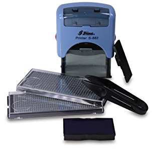Personalisierbares Stempel-Set zum Selbstsetzen Shiny S-883 - Stempelset inkl. 584 Zeichen für bis zu 4 Zeilen