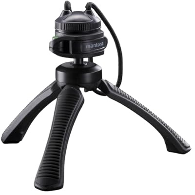 Mantona Kaleido Gaia Deep Grey – Minitrípode, Color Gris Oscuro