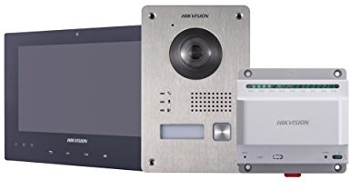 DS – kis701 Hikvision, Interfono Set (Intercom Kit) set comprende:? Stazione Porta (DS kv8103 ime2)? Stazione interno (DS kh8340 tce2)? Distributore kad709 (DS)