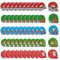 THE TWIDDLERS 50 Mini Juguetes Navideños de Pinball para Niños - Calendario Adviento y Relleno de Calcetines de Navidad, Piñata