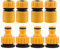 BuxiuGK 8 Stück Schlauchanschluss Set,4 Stück Schlauchverbinder 1/2 Zoll,4 Stück 1/2 Zoll 3/4 Zoll 2-in-1 Garten Hahnverbinder für Garten und Haus Wasserhahn