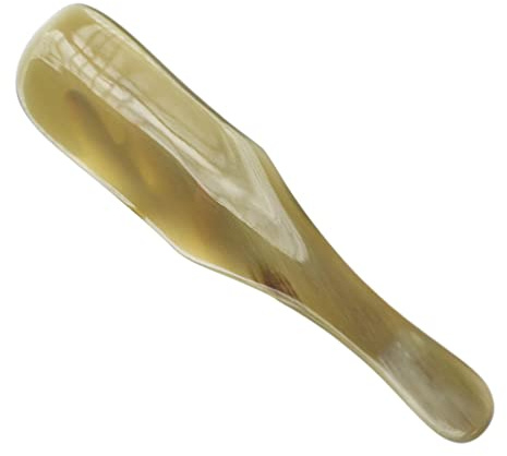 FOMIYES Cuerno de buey para zapatos hecho a mano natural yak cuerno de zapato de fácil agarre para hombres, mujeres, niños, botas, todos los zapatos