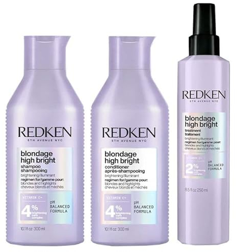 Redken Blondage High Bright Pre-Treatment 250ml Shampoo 300ml Conditioner300ml