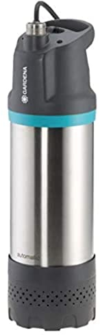 GARDENA Tauch-Druckpumpe 6100/5 inox automatic Bundle; Schmutzfilter, geräuscharmer Betrieb, Trockenlaufsicherung; enthält Tauch-Druckpumpe 6100/5 inox automatic & Classic Schlauch 13mm (1/2), 20m