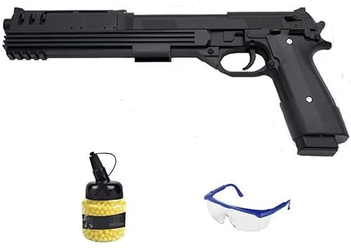 Gun P209L (Molla) | Pistola Airsoft Calibro 6 mm (Pallini in plastica PVC 6 mm) + Occhiali protettivi (Potenza: 0,54 joule)