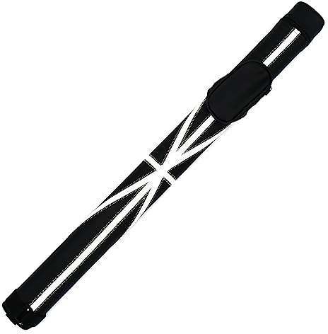 BILMAG Billard Pool Queue Köcher Tasche Queueköcher, Cue Player II Schwarz - Weiß, 1/1, 82 cm (Nr.8)