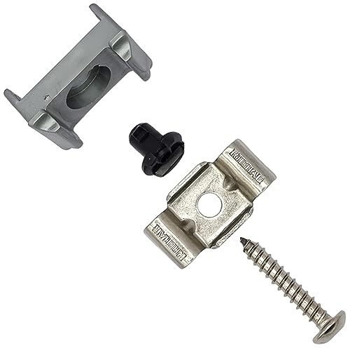 RHEHAG Zaun Montage- und Reparatursatz HD mit Dübel & Butterfly 10 Stück Pack für 5,5mm Innensechskant (silber)