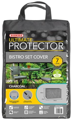 Bosmere Ultimate Protector Bistro Set Cover 2 Seat Charcoal U511C