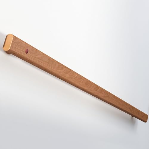 Handlauf für Treppen Holz Handläufer Treppe Innen Aussen Wandhandlauf Treppenhandlauf Treppengeländer für ältere Menschen Kinder,Geländer Support Kit,Anpassbare Länge (90cm)