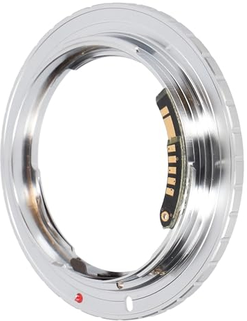 ayex Adaptador de objetivo AF Confirm compatible con objetivos Nikon compatible con cámaras Canon EOS