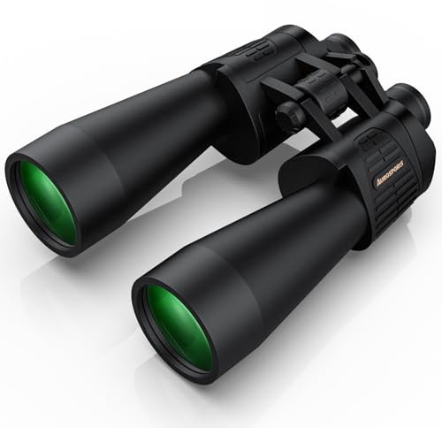 20 x 70 Fernglas für Erwachsene, leistungsstark, Aurosports HD-Fernglas mit klarer Sicht bei schwachem Licht, BAK4-Prisma, große Sicht für Vogelbeobachtung, Jagd, Reisen, Outdoor-Sport, Kreuzfahrt