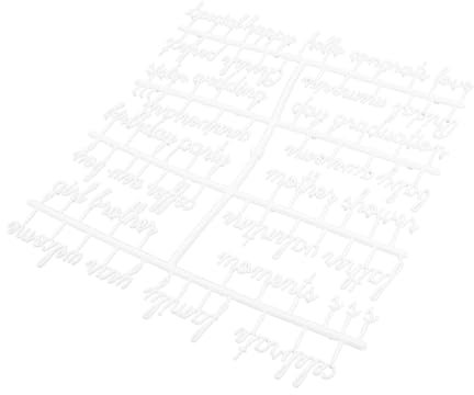 SHINEOFI 2sätze Weißer Buchstabe Für Tafeln Filztafelbuchstaben Aus Kunststoff Buchstaben Für Schildertafeln Buchstaben Für Anschlagtafeln Für Für Nachrichtentafeln