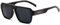 SOMOC Polarisierte Sonnenbrille Herren/Damen, Sonnenbrillen Unisex Retro Klassische Vintage Polarisierte Brille UV400 Schutz Classic Sunglasses Eckig für Fahren SP-6084, Schwarz