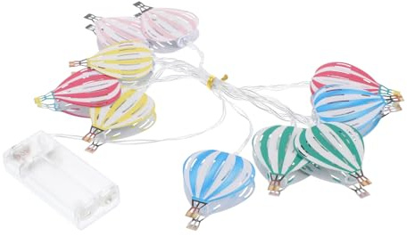 HEALLILY Sträng batteridriven LED varmluftsballong ljusslingor inomhus utomhus dekor för camping uteplats trädgård fest enkel installation med varma blandade färger