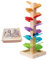 Wooden Music Tree Toy for Kids, Marble Ball Run Track Game, Montessori Ball Drop Toy, Educational Learning Run Montessori Sound Tree for Boys and Girls Birthday