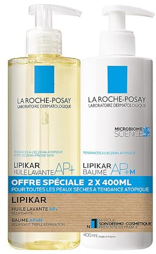 La Roche-Posay - Confezione Lipikar - Olio Lavante AP+ 400 ml + Balsamo Relipidant 400 ml