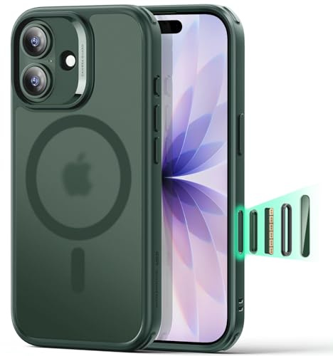 ESR Funda para iPhone 17, Control de Cámara, Compatible MagSafe, Protección Militar a Prueba de Golpes, Esquinas Air Guard, Case Híbrida Classic (HaloLock), Verde Esmerilado