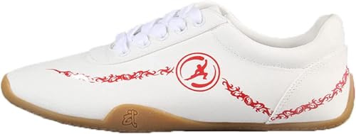 Taekwondo Skor, Kung Fu Taichi Lätta Skor Tai Chi Skor Sommar Andningsbar Canvas Kampsport Skor Träningsskor Kung Fu Skor Taekwondo Skor, White, 40 EU