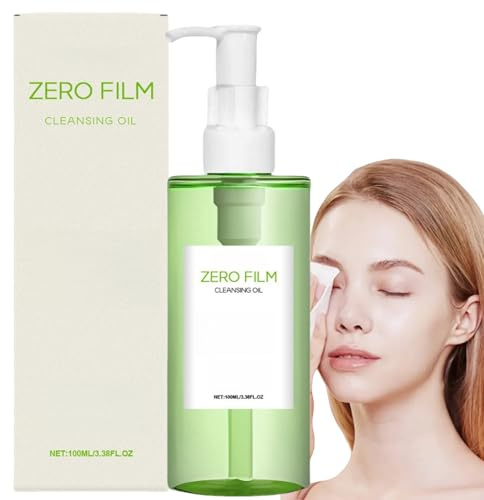 100ml Mugwort Zero Film Cleansing Oil,Natural Facial Oil Cleanser,Makeup Melter for Deep Cleansing Sensitive,Hydrating&Moisturizing,Lightweight Non-Greasy,Cleaning for a Clear,Smoothes Skin Texture