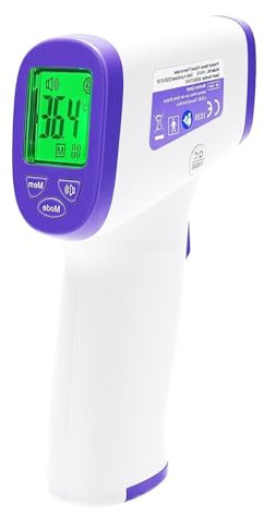 XLIKE Digitales Medizinisches Fieberthermometer, Kontaktloses Stirn- und Ohr-Thermometer mit Infrarottechnik für Baby und Erwachsene, mit Fieberalarm & Sofortiger Messung