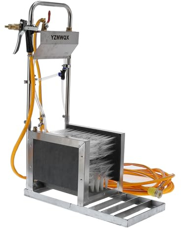 Prevessel Limpiador de Botas Eficiente, Limpiador de Zapatos de Acero Inoxidable para Granja Ganadera, Máquina de Limpieza de Zapatos de Lluvia Resistente a la Oxidación para Uso en Exteriores