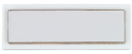 Unitec 40791 - Interruttore campanello, montaggio a parete, con targhetta per il nome, illuminato, colore: bianco