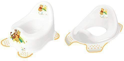 Kindertopf + WC Aufsatz Winnie Pooh weiß Toilettentrainer