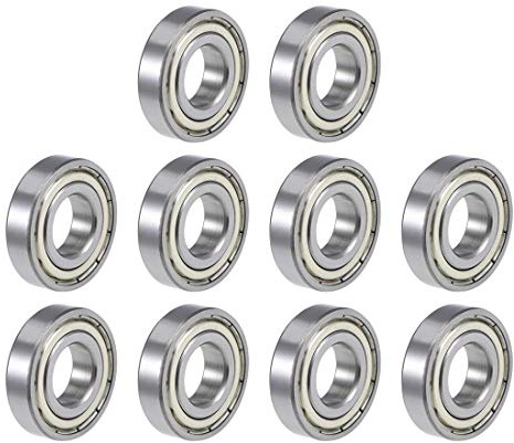 sourcing map R10ZZ Deep Groove Ball Bearing 5/8-inchx1-3/8-inchx11/32-inch Shielded Z2 Lever Bearings 10pcs