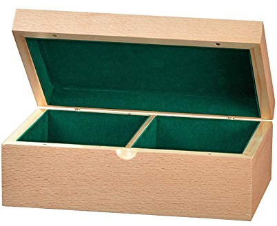 Caja de almacenamiento de madera para piezas de ajedrez de tamaño estándar, caja de ajedrez MUBA estándar