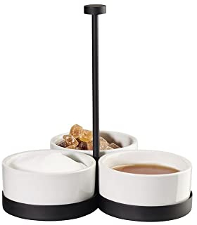 ASA Cabaret inkl. 3 Schälchen, Schwarz, Porzellan Weiß, Kollektion à table ligne noir