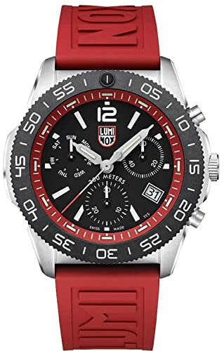 Luminox – Pacific Diver HerrenUhr 44 mm, 3120 Serie, Taucheruhr Edelstahl, Swiss Quarz Uhr, Saphirglas, 200 m wasserdicht, Selbstleuchtend