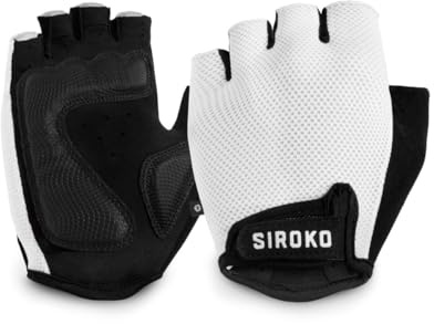 SIROKO - Guantes de Ciclismo Aero White - XS - Blanco
