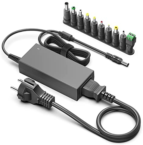 HKY Caricatore universale 24 V 2,5 A 60 W LED Trasformatore Adattatore di corrente con 11 Tips per 5050 2835 Strisce LED, Massaggiatore, Router WLAN, Interruttore, LCD Monitor, Soundbar, Dymo
